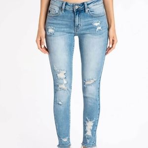 Kancan distressed skinny jeans